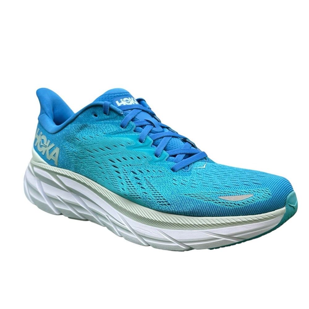 Men's 11 D - Hoka One One Clifton 8 Ibiza Blue Running Shoes 1119393-IBSB NEW‎
